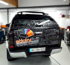 StickyFoil Ford Ranger 3/3 Firmenwagen folieren