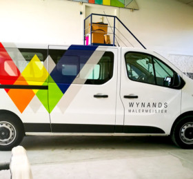 Wynands Malermeister Digitaldruck mit One-Way-Vision-Folie